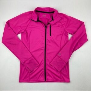 Avia Jacket Girls Large 10/12 Pink Full Zip Pockets Thumb Holes